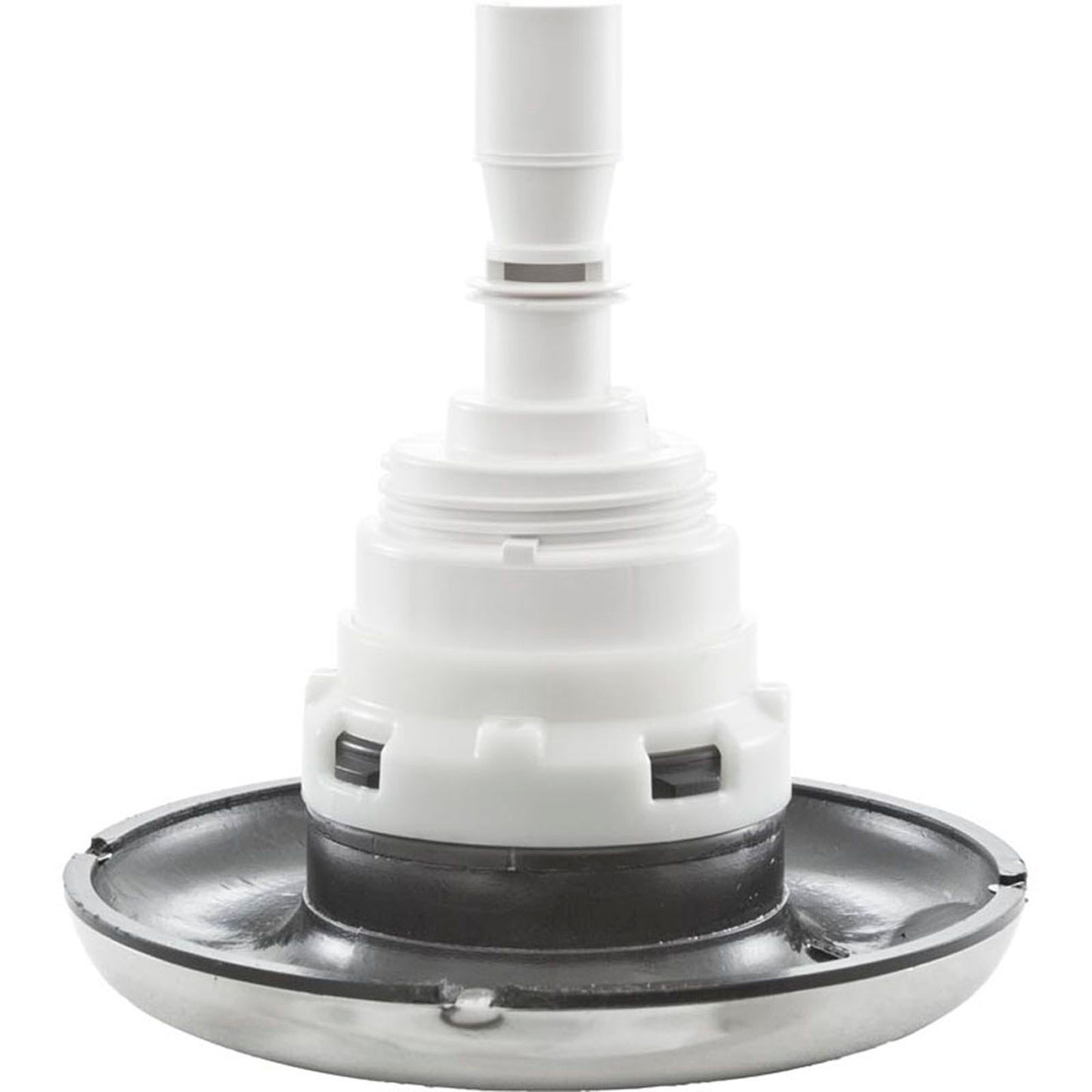 Jet Intl, WW Poly Storm, 4"fd, Twin Roto, Smth, SS/Blk, Thd