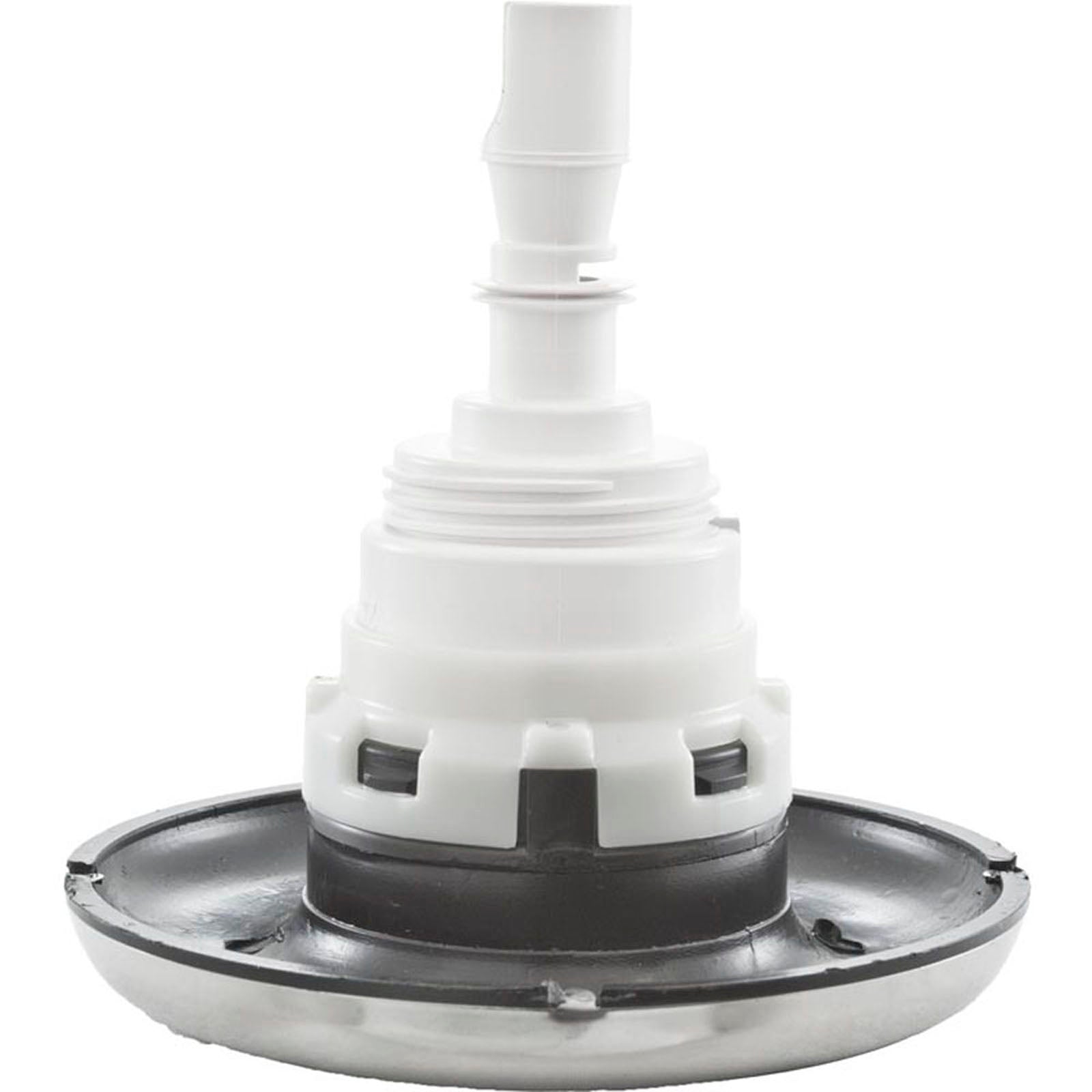 Jet Intl, WW Poly Storm, 4"fd, Twin Roto, Smth, SS/Blk, Thd