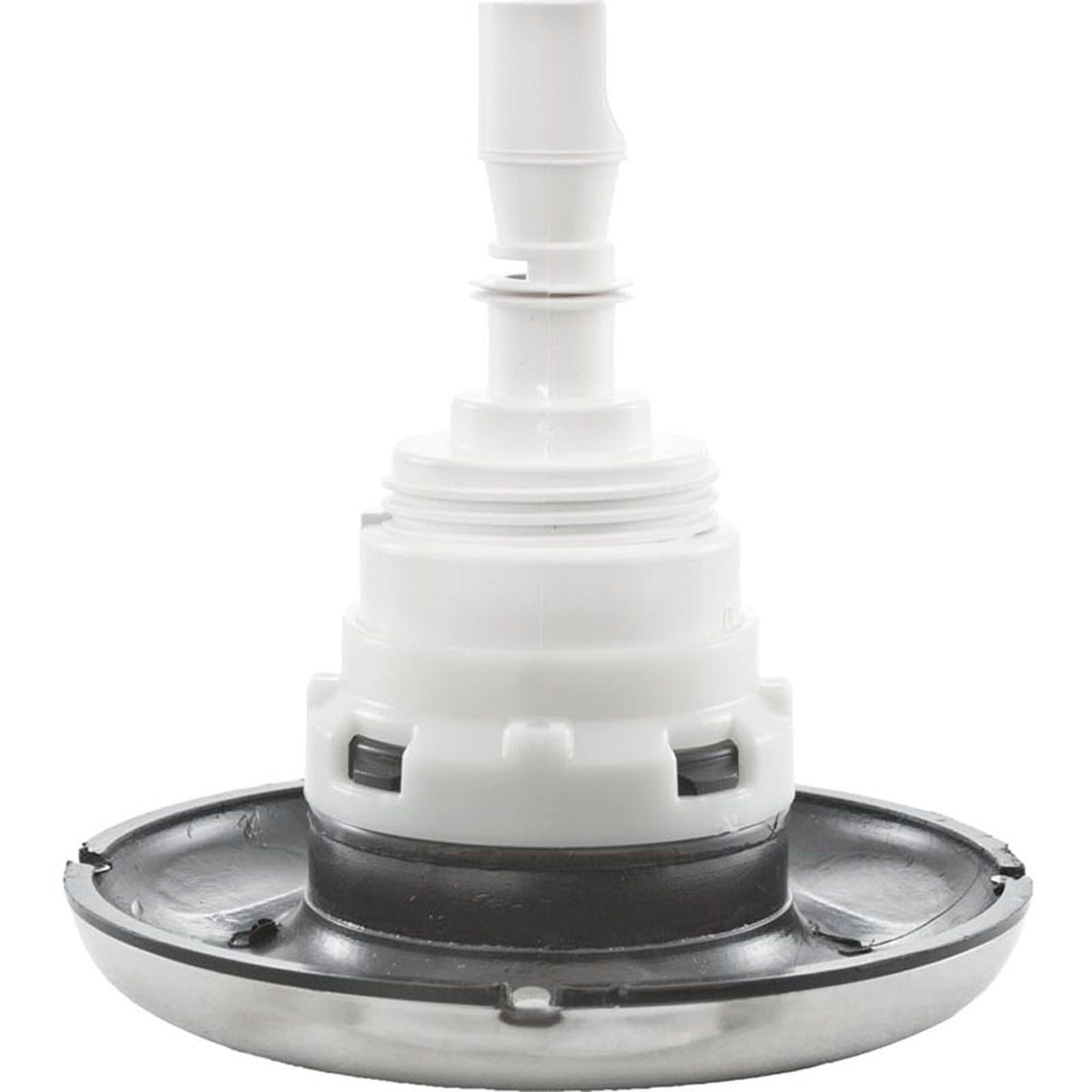 Jet Intl, WW Poly Storm, 4"fd, Twin Roto, Smth, SS/Blk, Thd