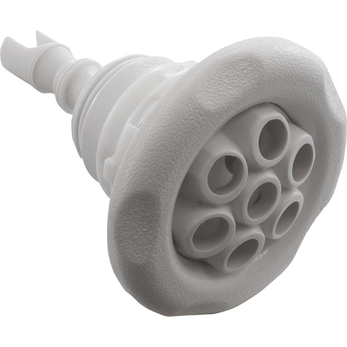 Jet Intl, WW Poly Storm Gun, 3-3/8"fd, Mass, Txt Scal, Wht, Thd