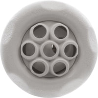 Jet Intl, WW Poly Storm Gun, 3-3/8"fd, Mass, Txt Scal, Wht, Thd