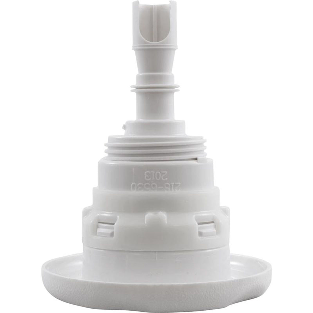 Jet Intl, WW Poly Storm Gun, 3-3/8"fd, Mass, Txt Scal, Wht, Thd