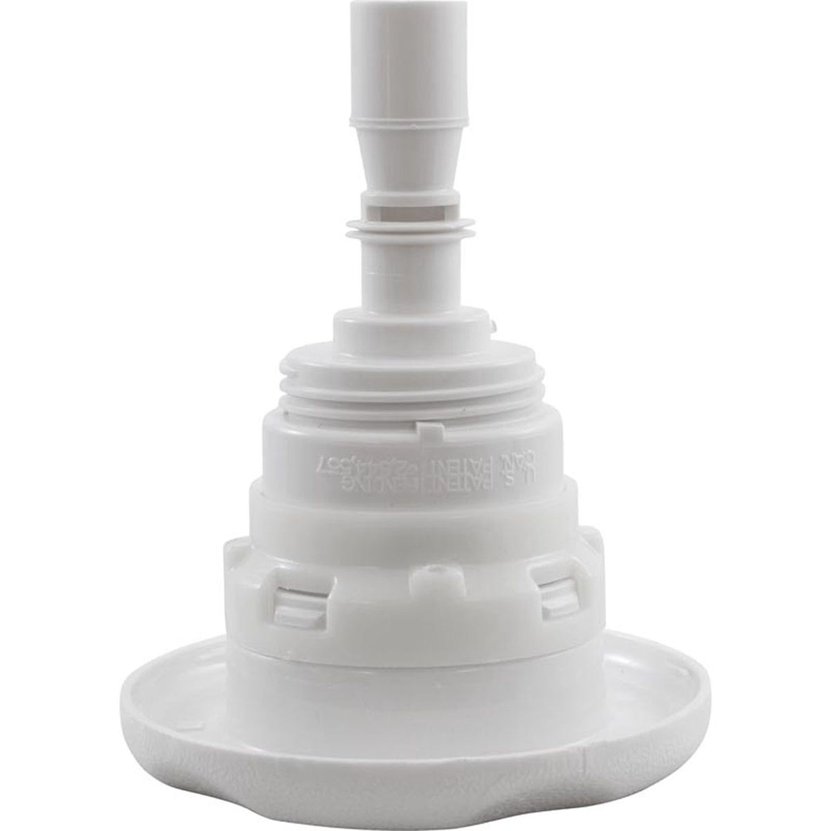 Jet Intl, WW Poly Storm Gun, 3-3/8"fd, Mass, Txt Scal, Wht, Thd