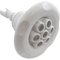 Jet Intl, WW Poly Storm, 4"fd, Massage, Txt Scal, White, Thd
