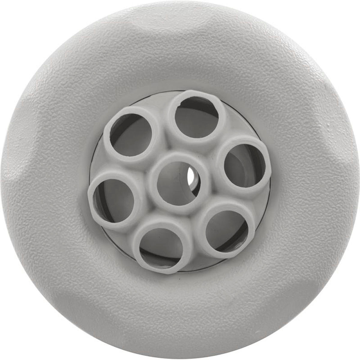 Jet Intl, WW Poly Storm, 4"fd, Massage, Txt Scal, White, Thd
