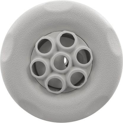 Jet Intl, WW Poly Storm, 4"fd, Massage, Txt Scal, White, Thd