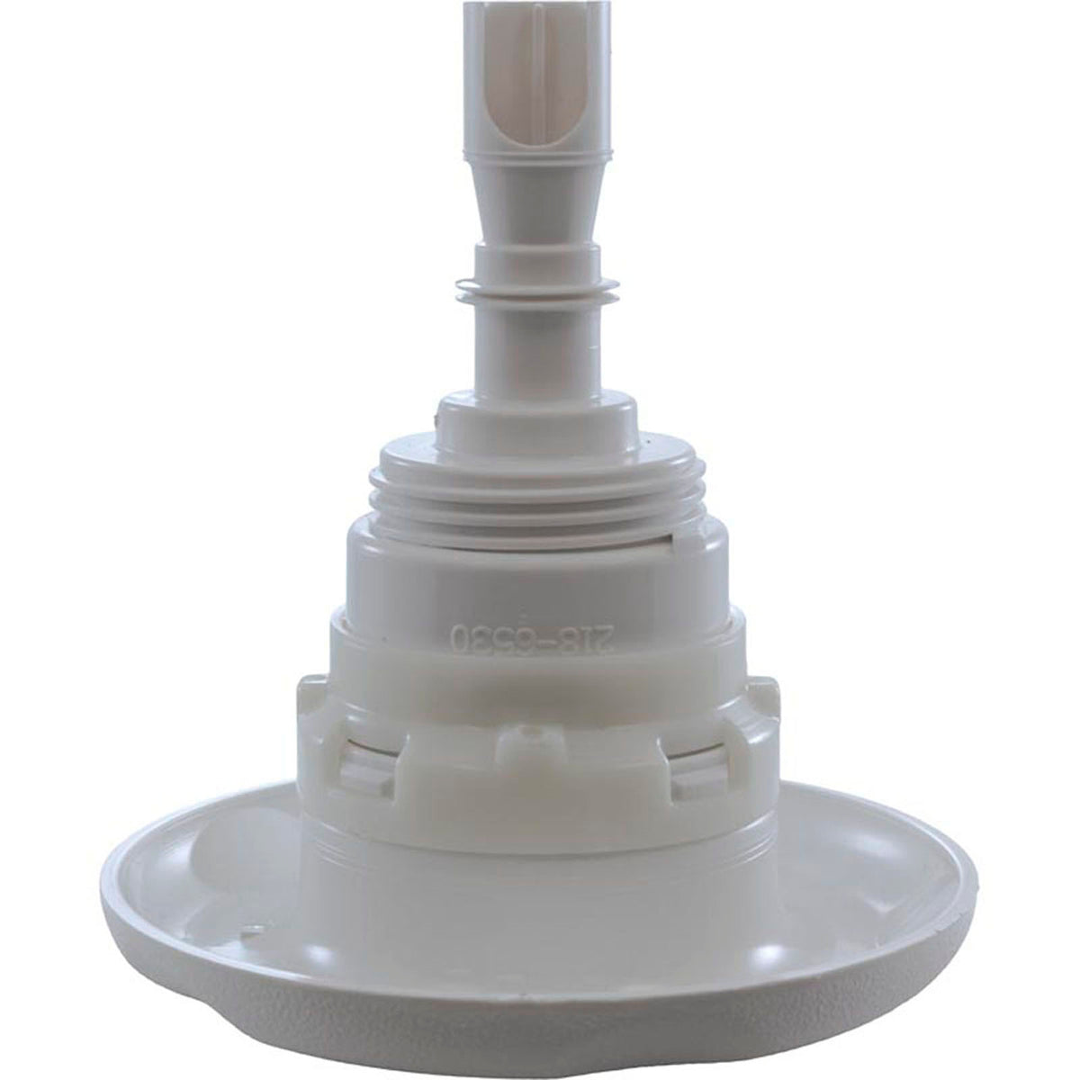 Jet Intl, WW Poly Storm, 4"fd, Massage, Txt Scal, White, Thd