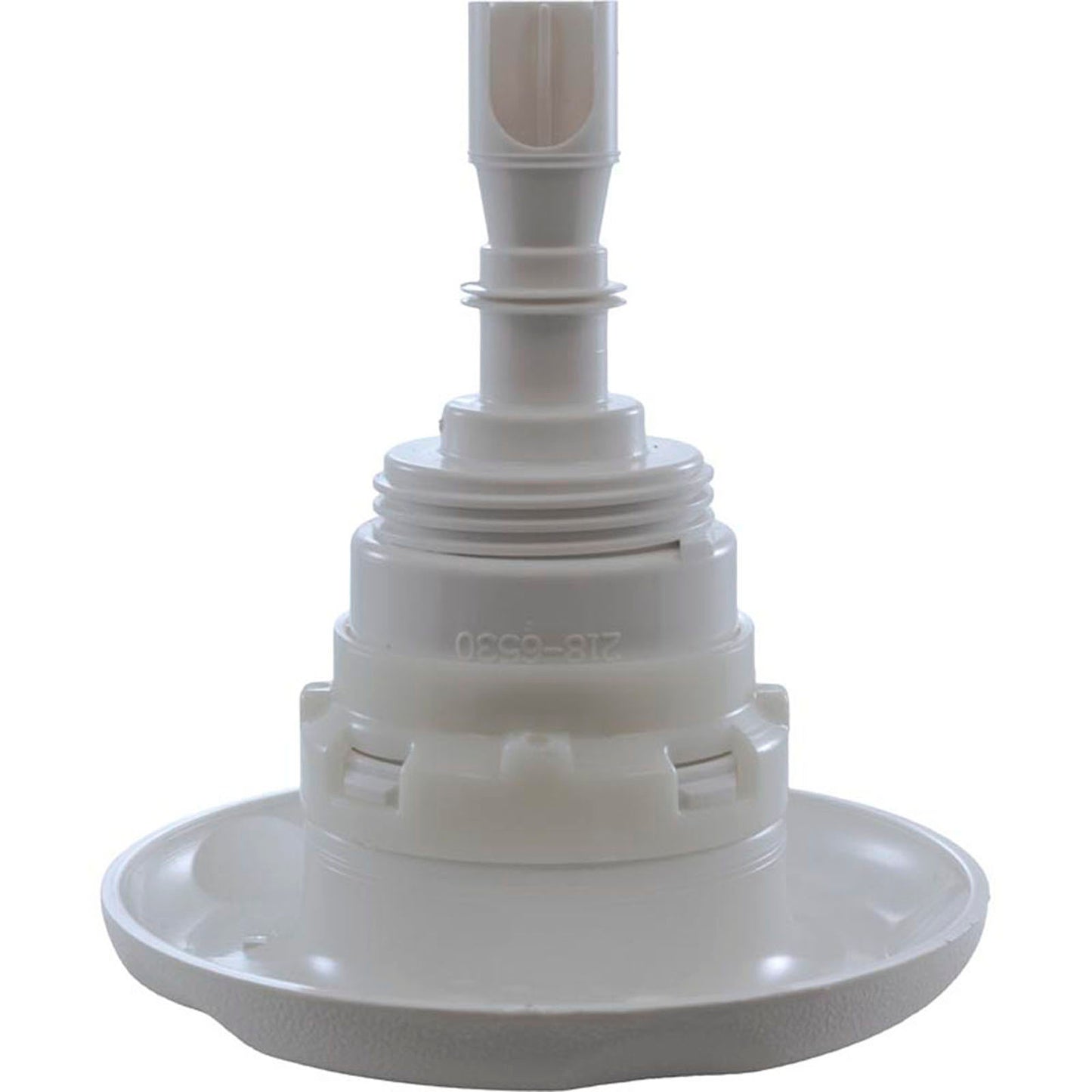 Jet Intl, WW Poly Storm, 4"fd, Massage, Txt Scal, White, Thd