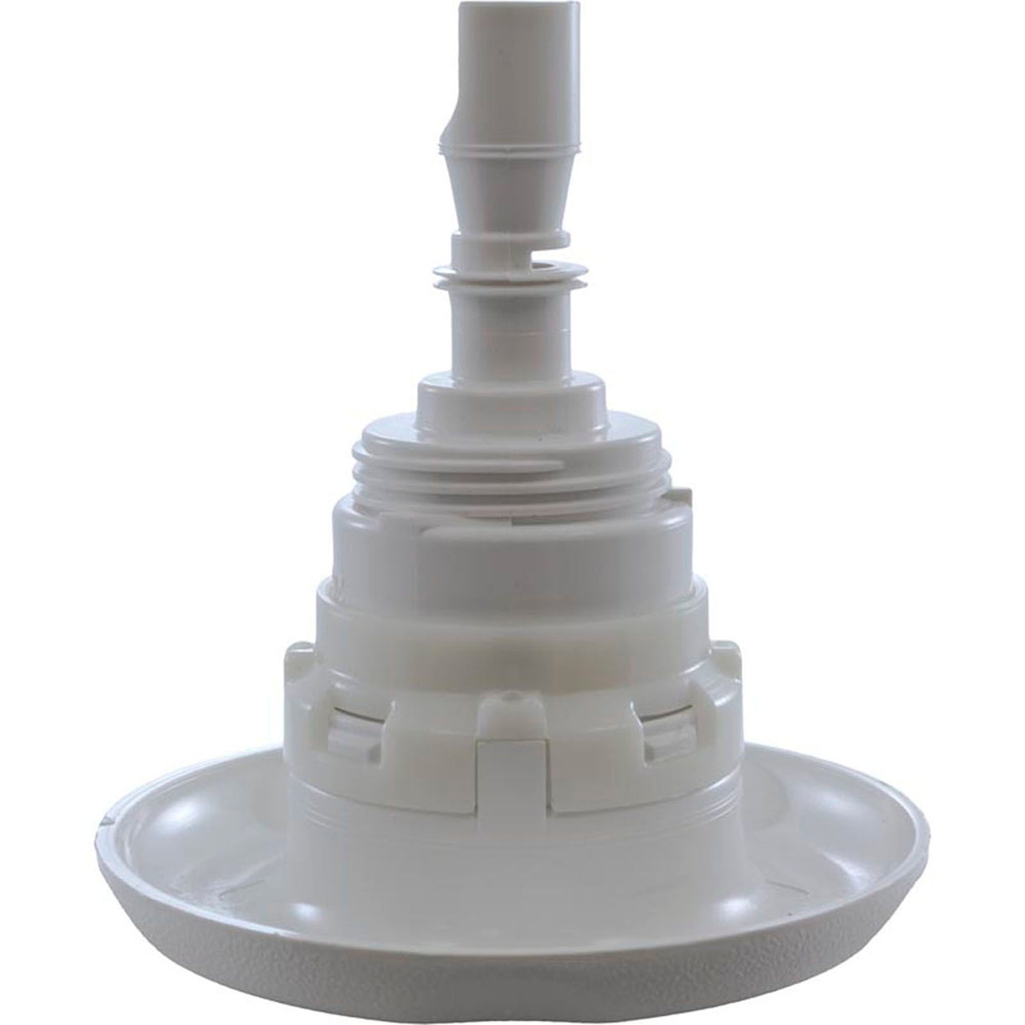 Jet Intl, WW Poly Storm, 4"fd, Massage, Txt Scal, White, Thd