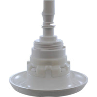 Jet Intl, WW Poly Storm, 4"fd, Massage, Txt Scal, White, Thd