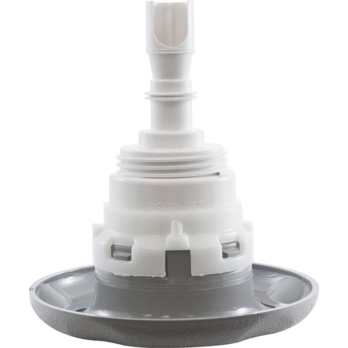 Jet Intl, WW Poly Storm, 4"fd, Massage, Txt Scal, Gry,Thd