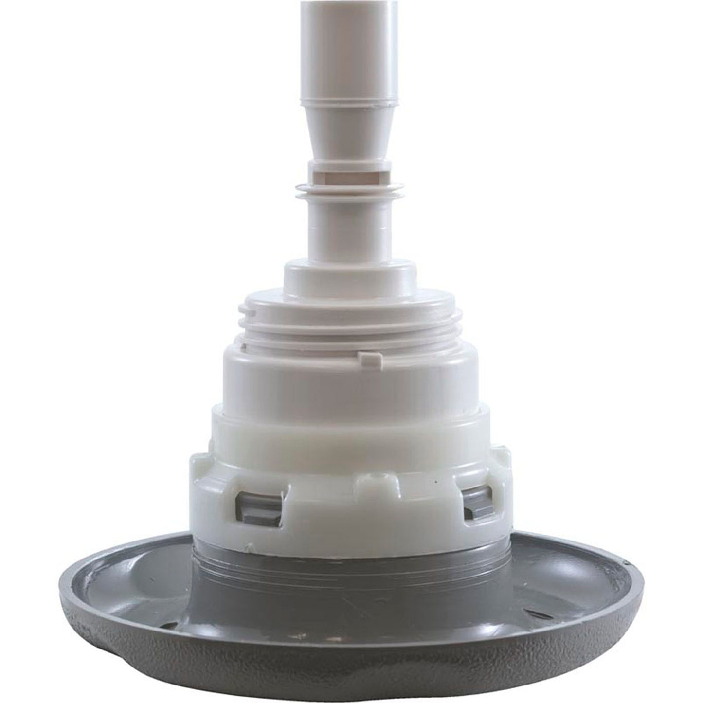 Jet Intl, WW Poly Storm, 4"fd, Massage, Txt Scal, Gry,Thd