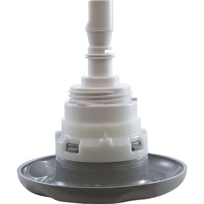 Jet Intl, WW Poly Storm, 4"fd, Massage, Txt Scal, Gry,Thd