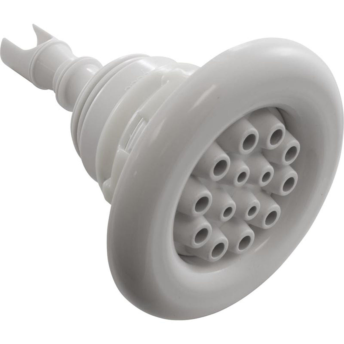 Jet Intl, WW Poly Storm Gun, 3-3/8"fd, Massage, Smth, Wht, Thd