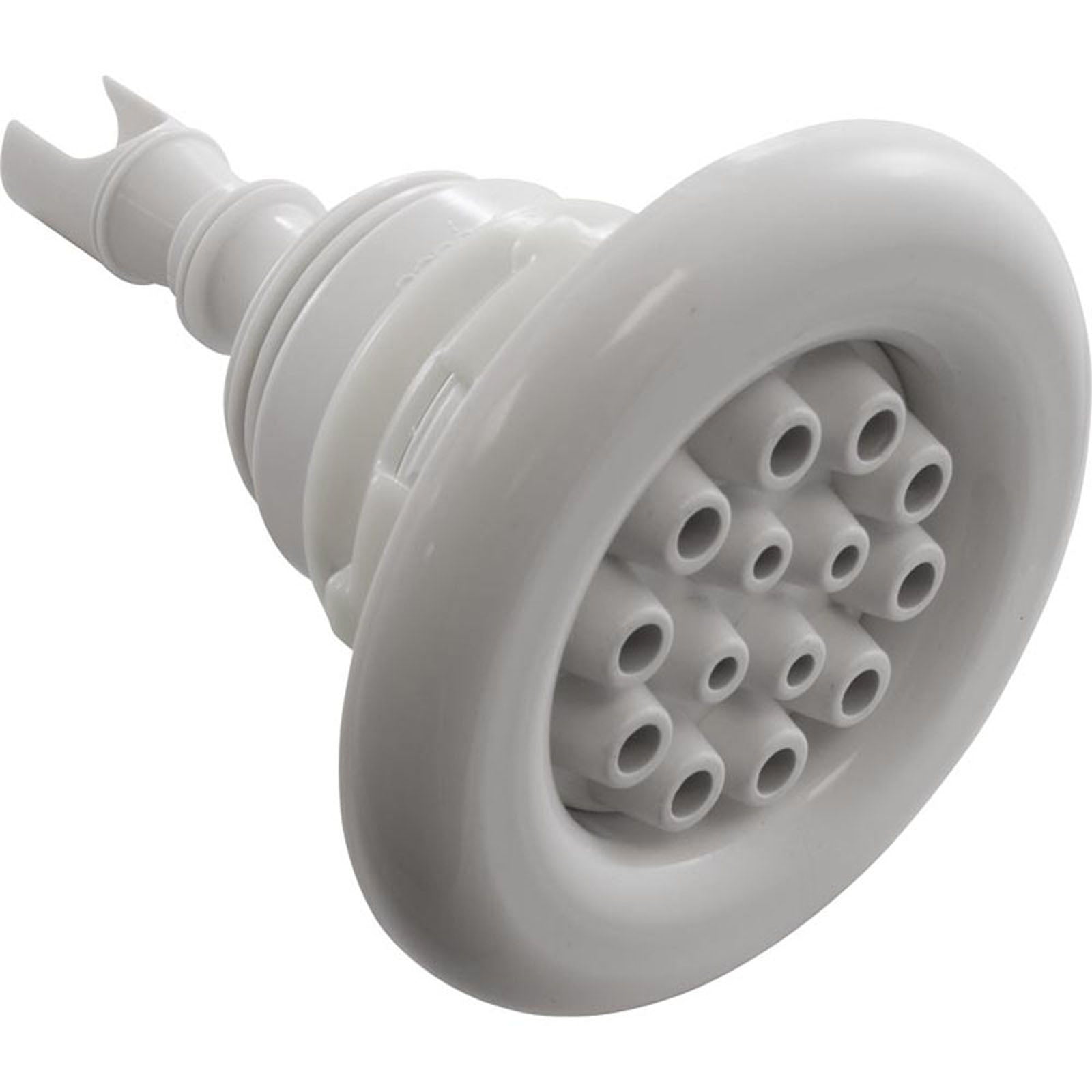 Jet Intl, WW Poly Storm Gun, 3-3/8"fd, Massage, Smth, Wht, Thd