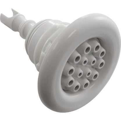 Jet Intl, WW Poly Storm Gun, 3-3/8"fd, Massage, Smth, Wht, Thd