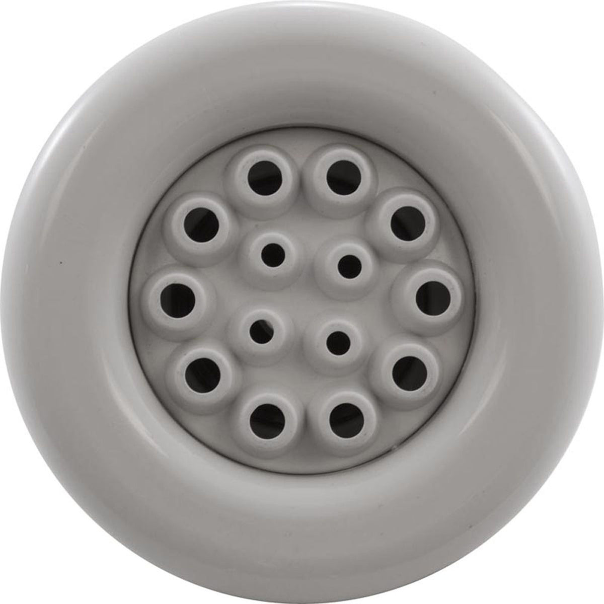 Jet Intl, WW Poly Storm Gun, 3-3/8"fd, Massage, Smth, Wht, Thd