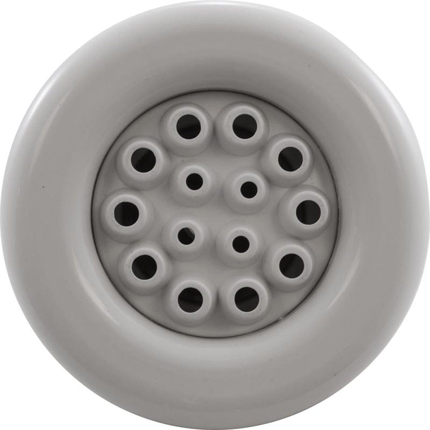 Jet Intl, WW Poly Storm Gun, 3-3/8"fd, Massage, Smth, Wht, Thd