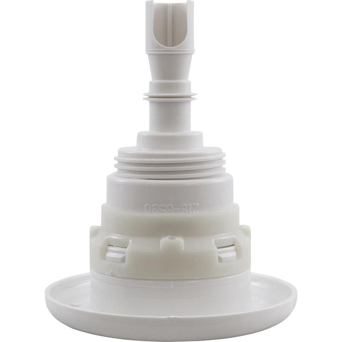 Jet Intl, WW Poly Storm Gun, 3-3/8"fd, Massage, Smth, Wht, Thd