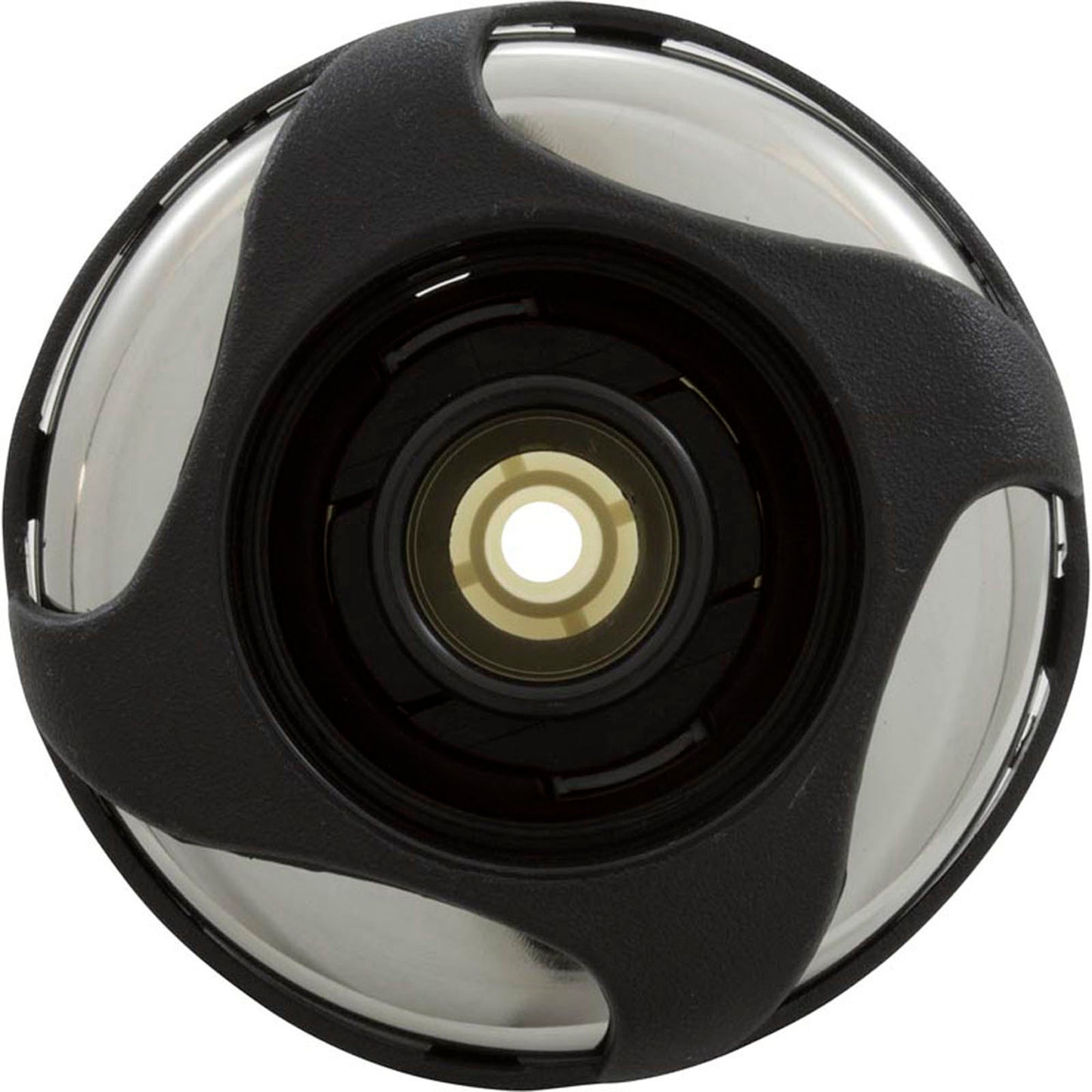 Jet Intl, WW Poly Storm, Swirl, 3-5/8"fd, Dir, SS/Blk, Thd