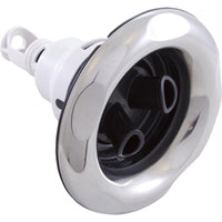 Jet Intl, WW Power Storm, 5"fd, Twin Roto, Scalloped, SS/Blk, Thd