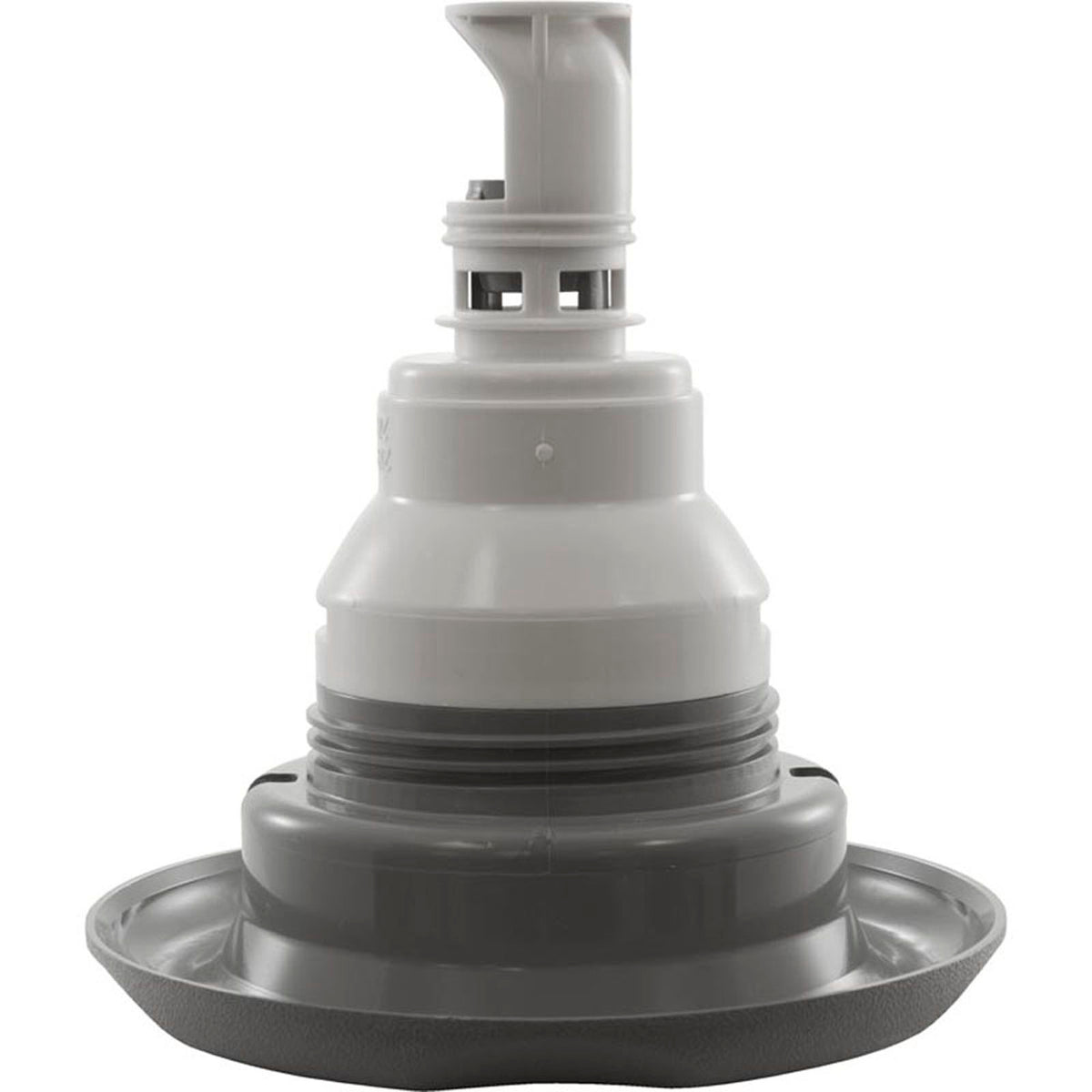 Jet Intl, WW Power Storm, 5"fd, Massage, Txt Scal, Gry, Thd