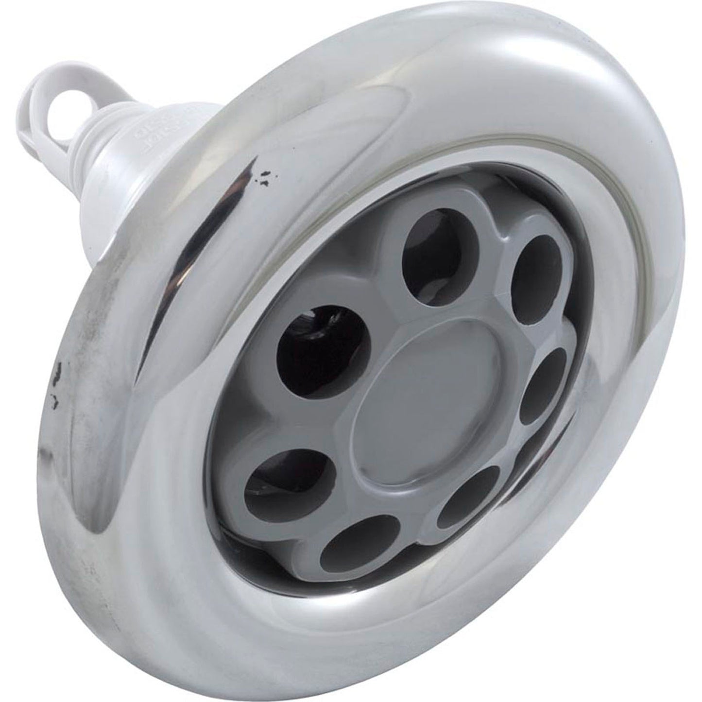 Jet Intl, WW Power Storm, 5"fd, Massage, Smth, SS/Gry, Thd