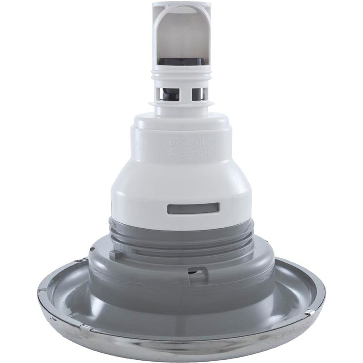 Jet Intl, WW Power Storm, 5"fd, Massage, Smth, SS/Gry, Thd