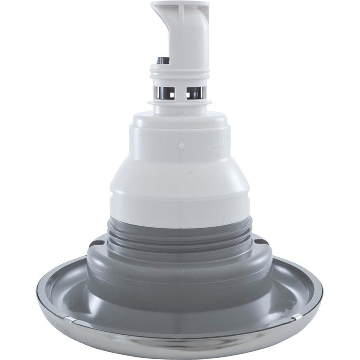 Jet Intl, WW Power Storm, 5"fd, Massage, Smth, SS/Gry, Thd