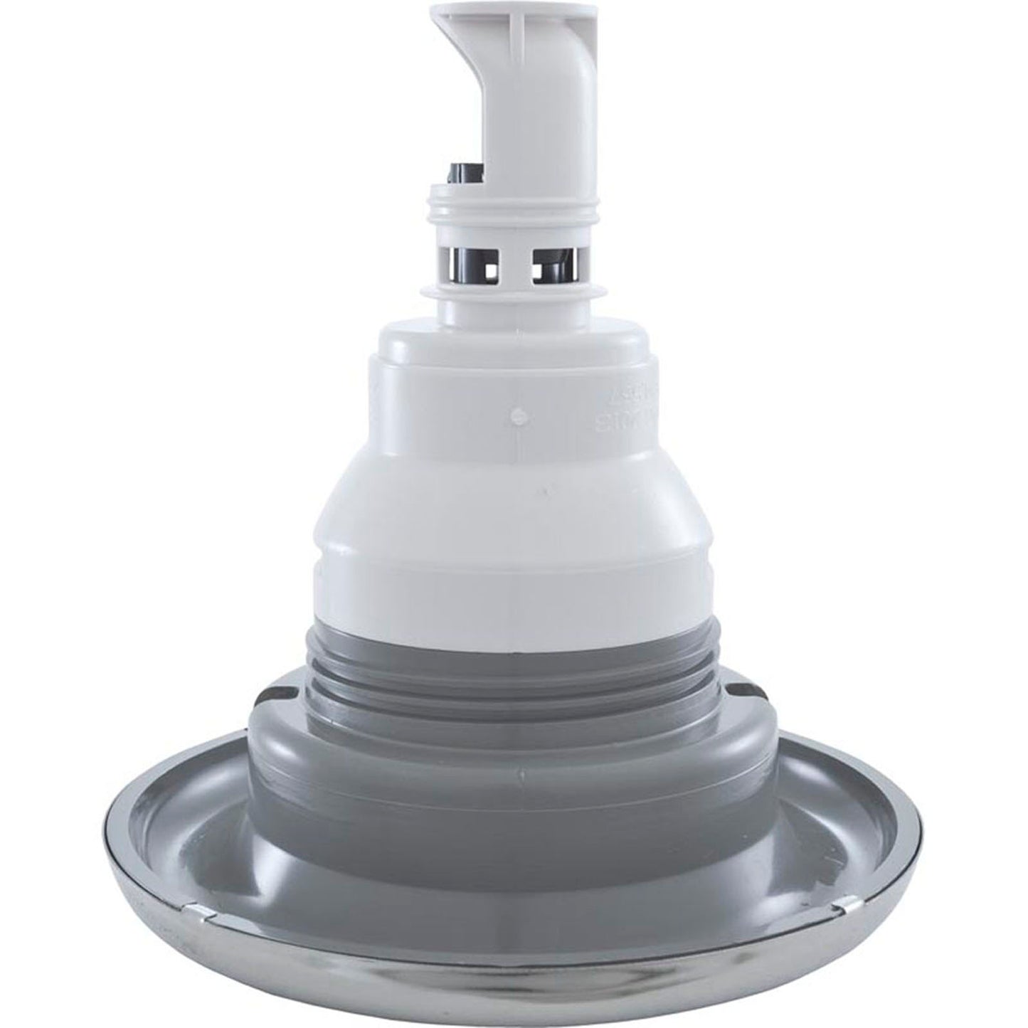 Jet Intl, WW Power Storm, 5"fd, Massage, Smth, SS/Gry, Thd