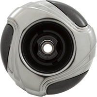 Jet Intl, WW Mini Storm, 3-1/4"fd, Dir, Luxe, SS/Dk Gry, Thd