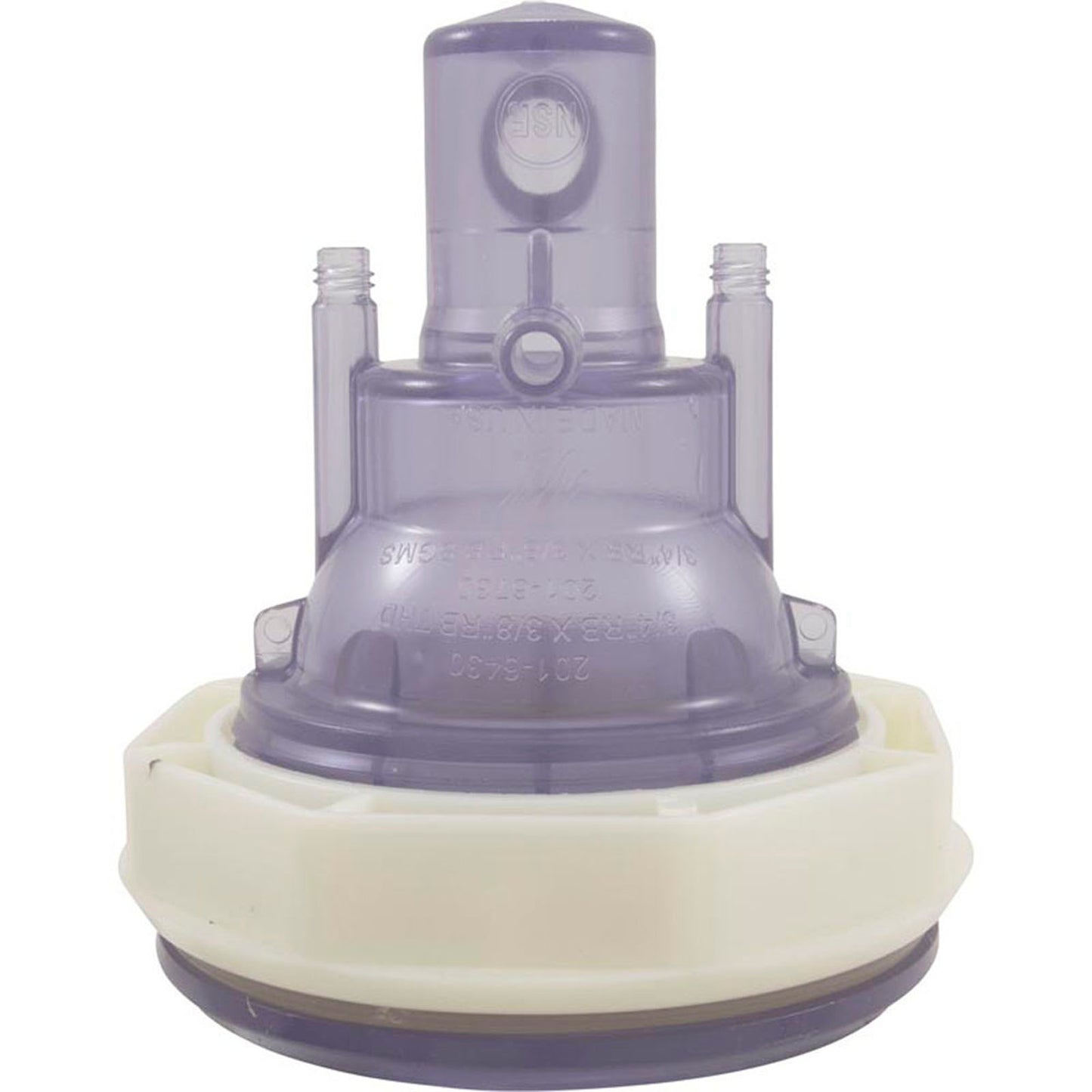 Jet Body, WW Power Storm, 3-3/4"hs, a3/8"b, w3/4"b, Thd, Clear