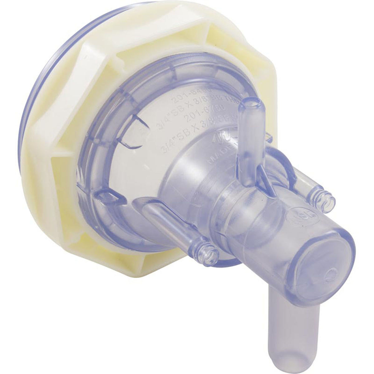 Jet Body, WW Power Storm, 3-3/4"hs, a3/8"sb, w3/4"sb, Thd, Clr