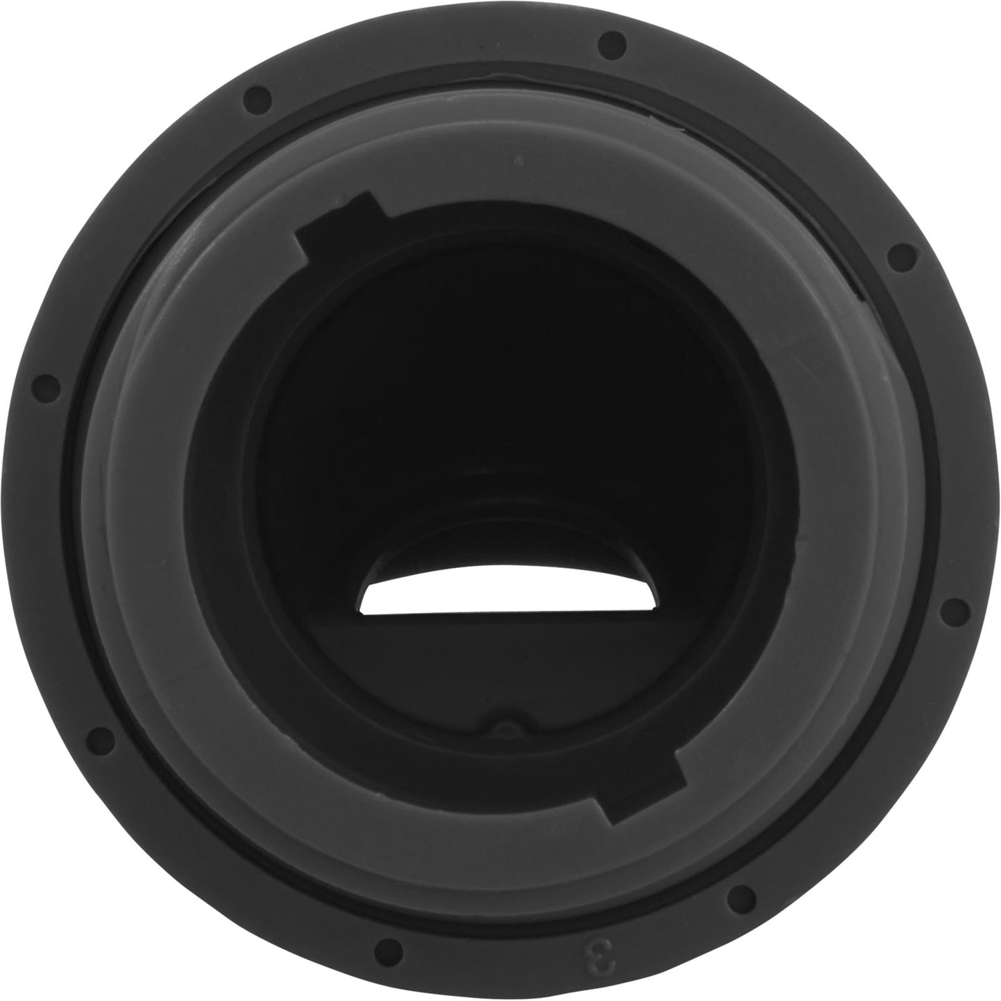 Inlet Fitting, Infusion Venturi, 1-1/2"mpt, Dk Gray