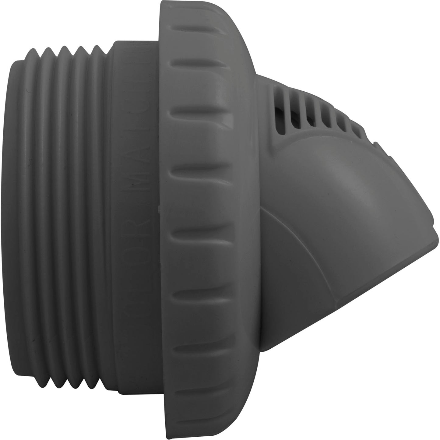 Inlet Fitting, Infusion Venturi, 1-1/2"mpt, Dk Gray