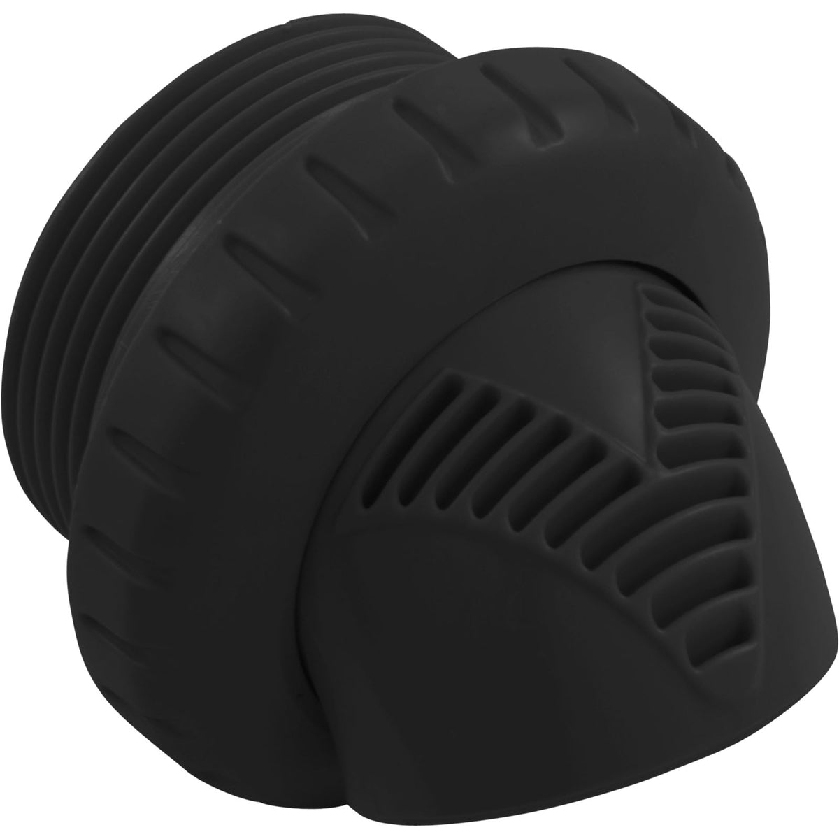 Inlet Fitting, Infusion Venturi, 1-1/2"mpt, Black