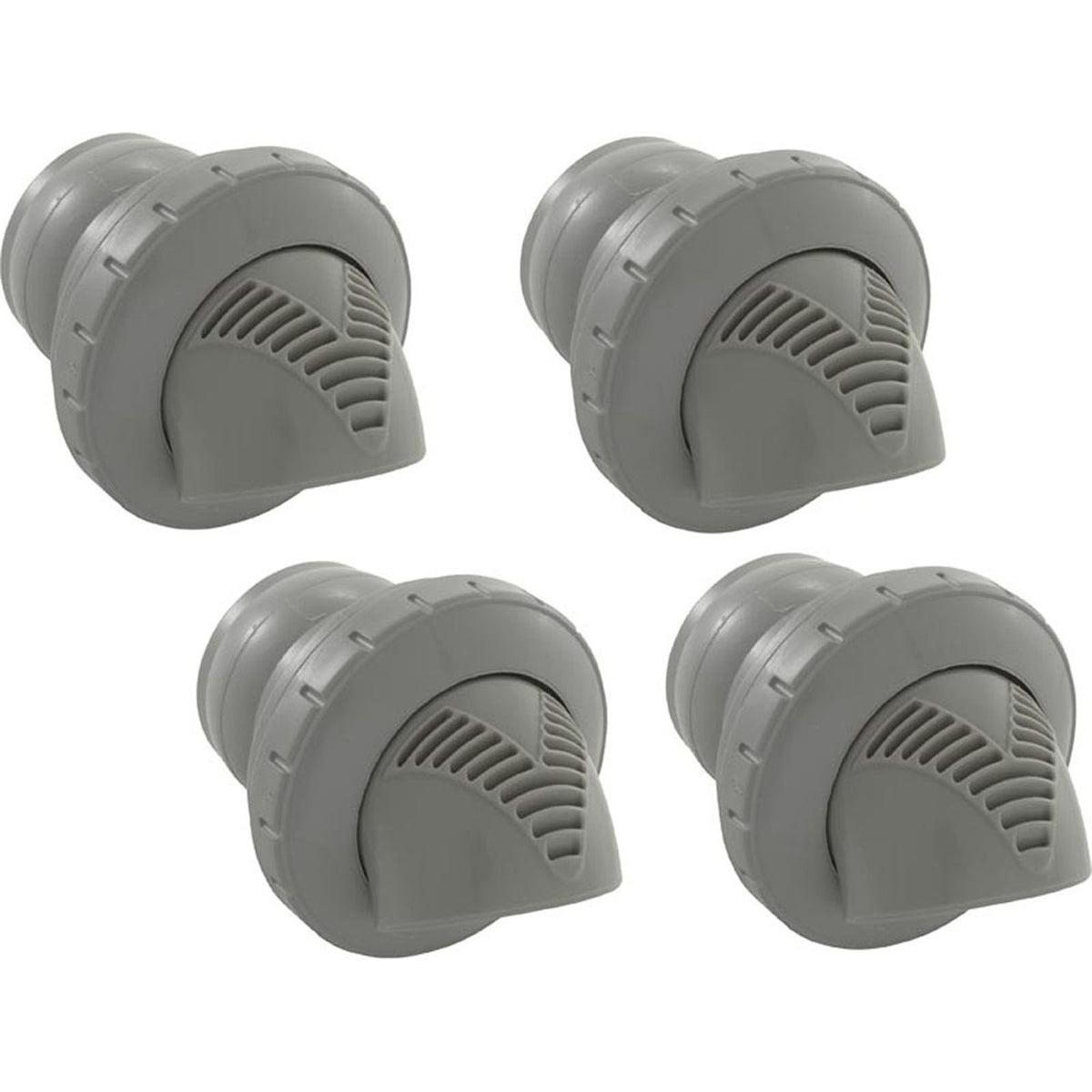 Inlet Ftng, Infusion Venturi, 1-1/2"s Self Align, Lt Gry, PKG 4