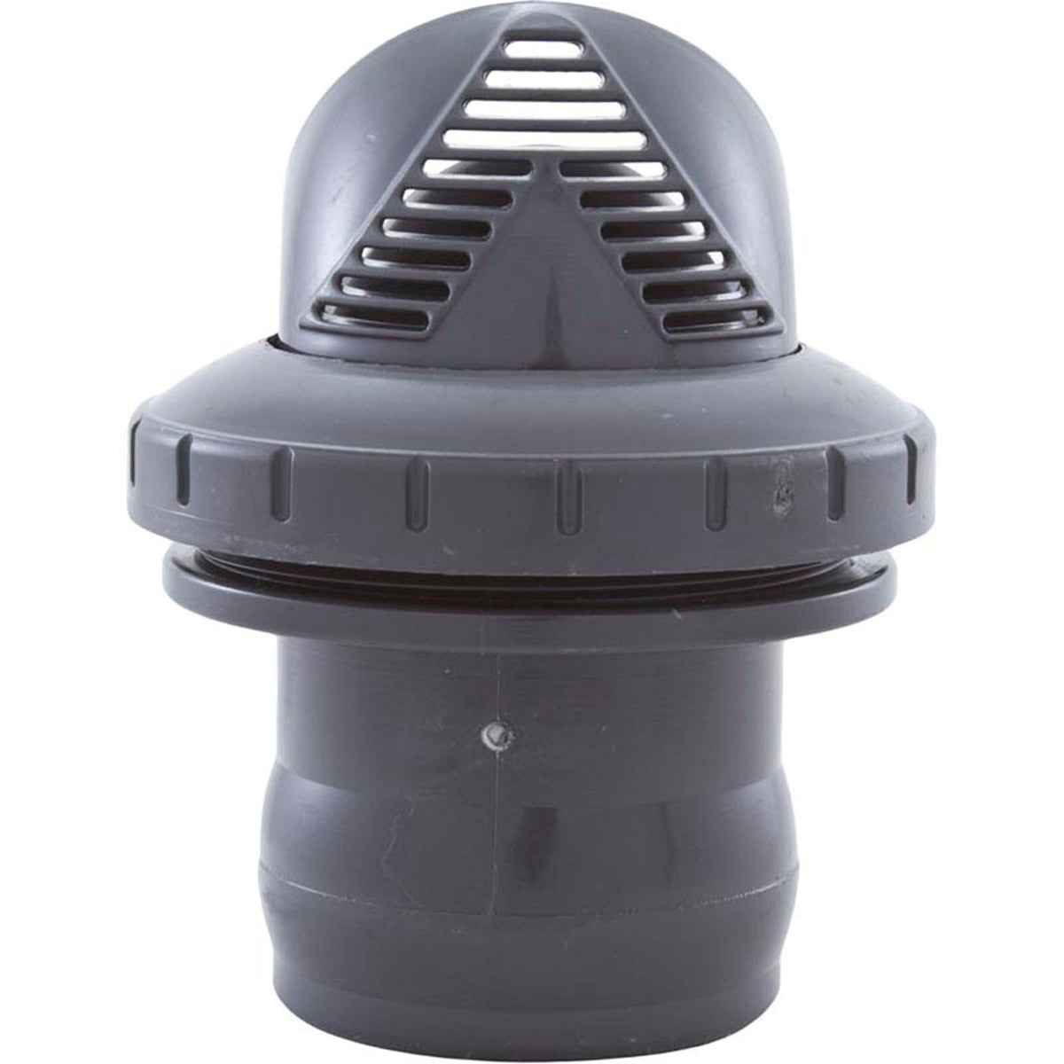 Inlet Fitting, Infusion Venturi, 1-1/2" Insider Gluelss, Dark Gray
