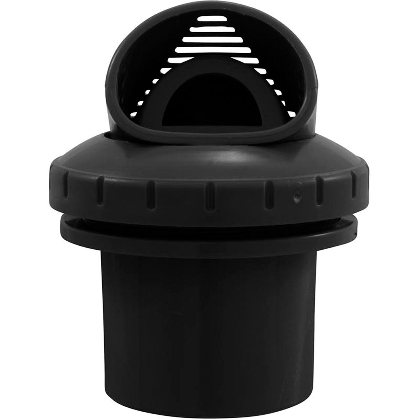 Inlet Fitting, Infusion Venturi, 1-1/2" Insider, Black