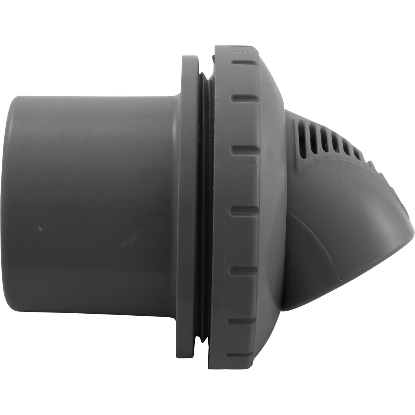 Accesorio de entrada, Venturi de infusión, 1-1/2" de diámetro interior, gris oscuro