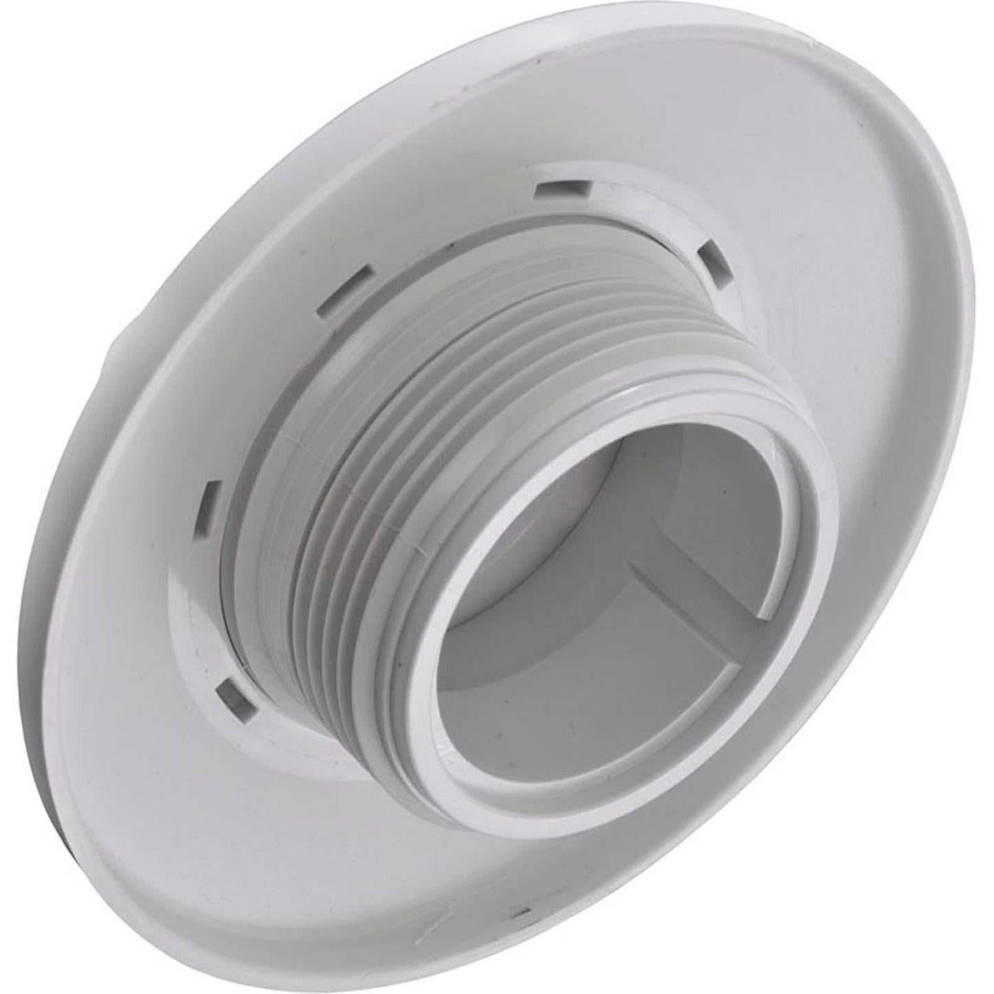 Inlet Fitting, Infusion Venturi, 1-1/2"mpt, w/Flange, White