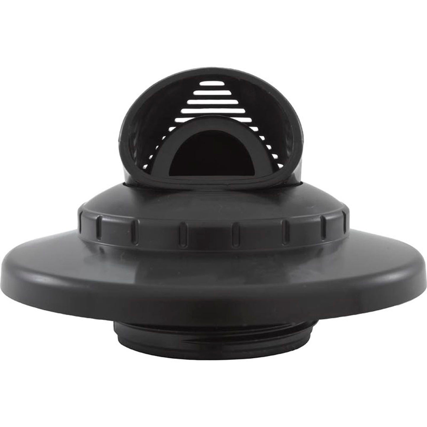 Inlet Fitting, Infusion Venturi, 1-1/2"mpt, w/Flange, Black