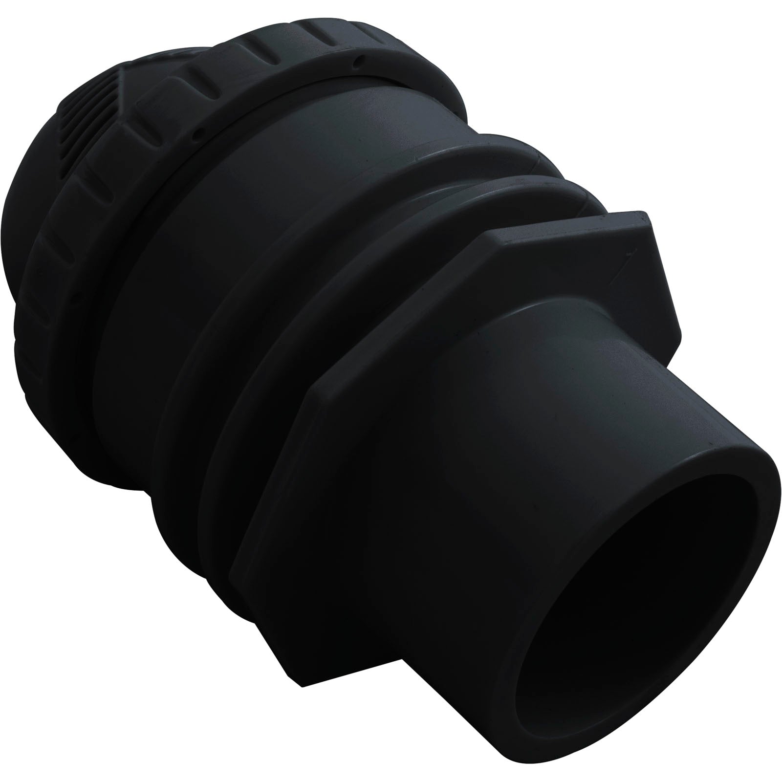 Inlet Fitting, Infusion Venturi, 1-1/2" Spigot, Black