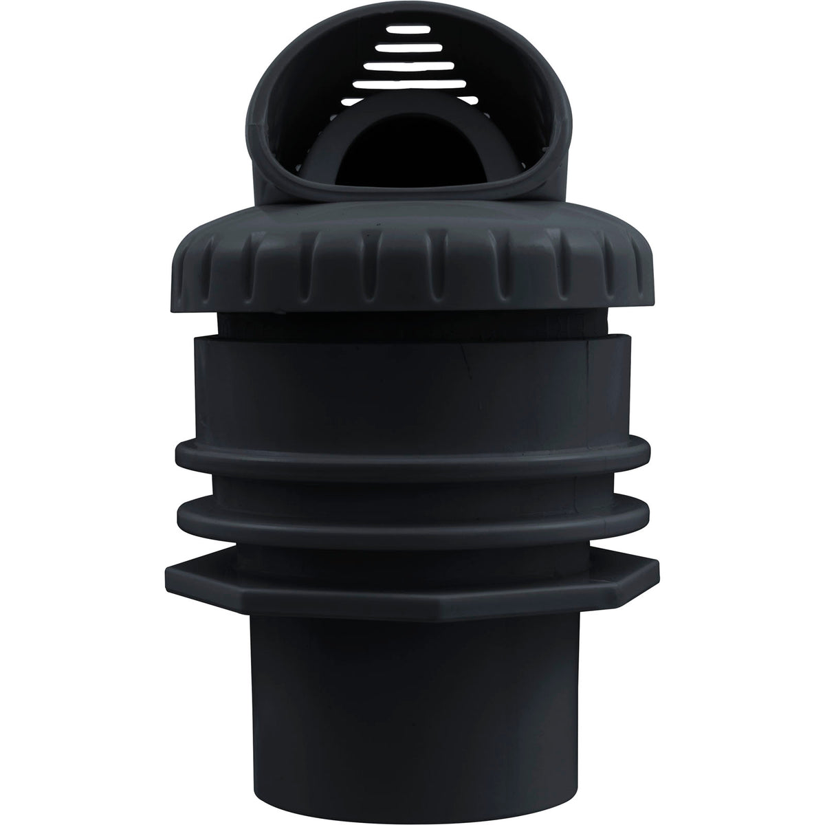 Inlet Fitting, Infusion Venturi, 1-1/2" Spigot, Black