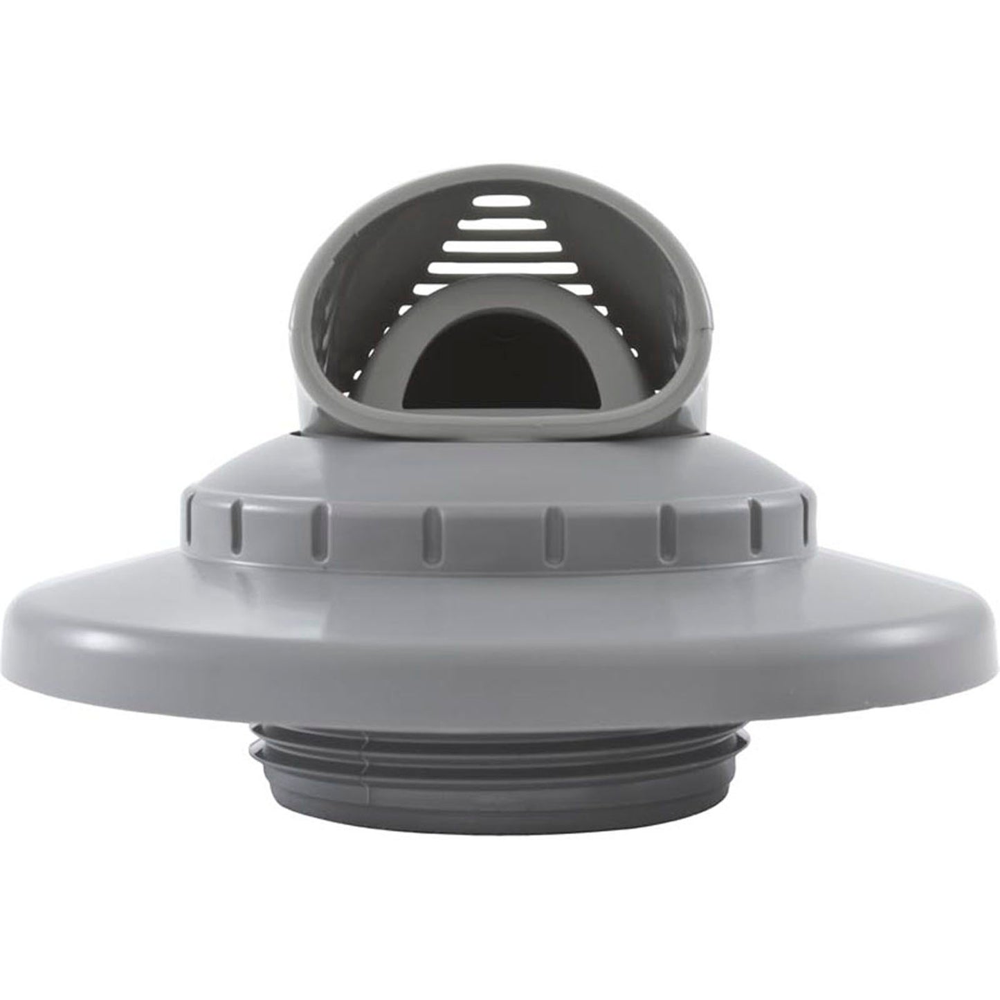 Inlet Fitting, Infusion Venturi, 1-1/2"mpt, w/Flange, Light Gray