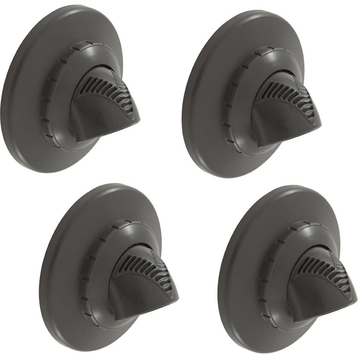 Inlet Ftng, Infusion Venturi, 1-1/2"mpt, w/Flange, Dk Gry, PKG 4