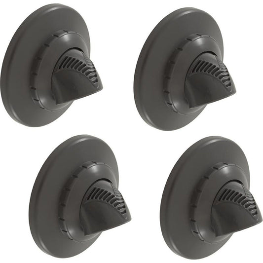 Conexión de entrada, Venturi de infusión, 1-1/2"mpt, con brida, gris oscuro, paquete de 4