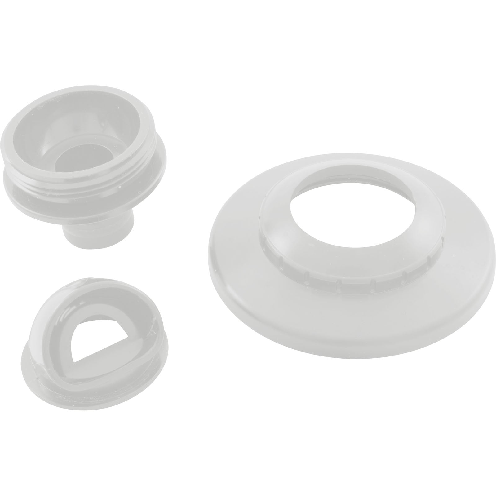 Inlet Fitting, Infusion Vent., 1" Insider Glueless, w/ Flange, White