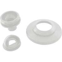Inlet Fitting, Infusion Vent., 1" Insider Glueless, w/ Flange, White