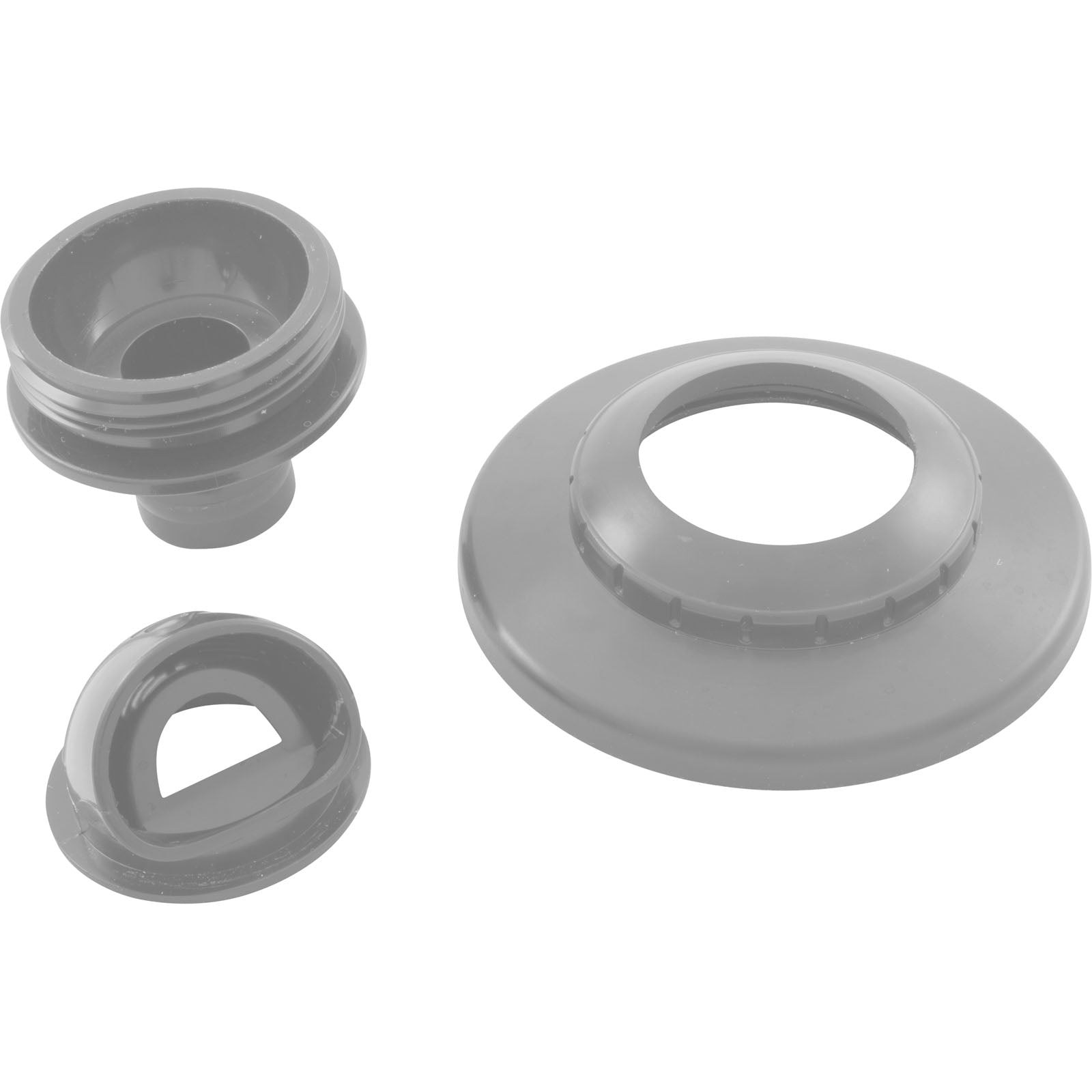Inlet Fitting, Infusion Vent., 1" Insidr Gluelss, w/Flange, Light Gray